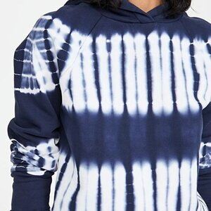 Madewell Navy Tie Dye Hoodie Sweatshirt Small